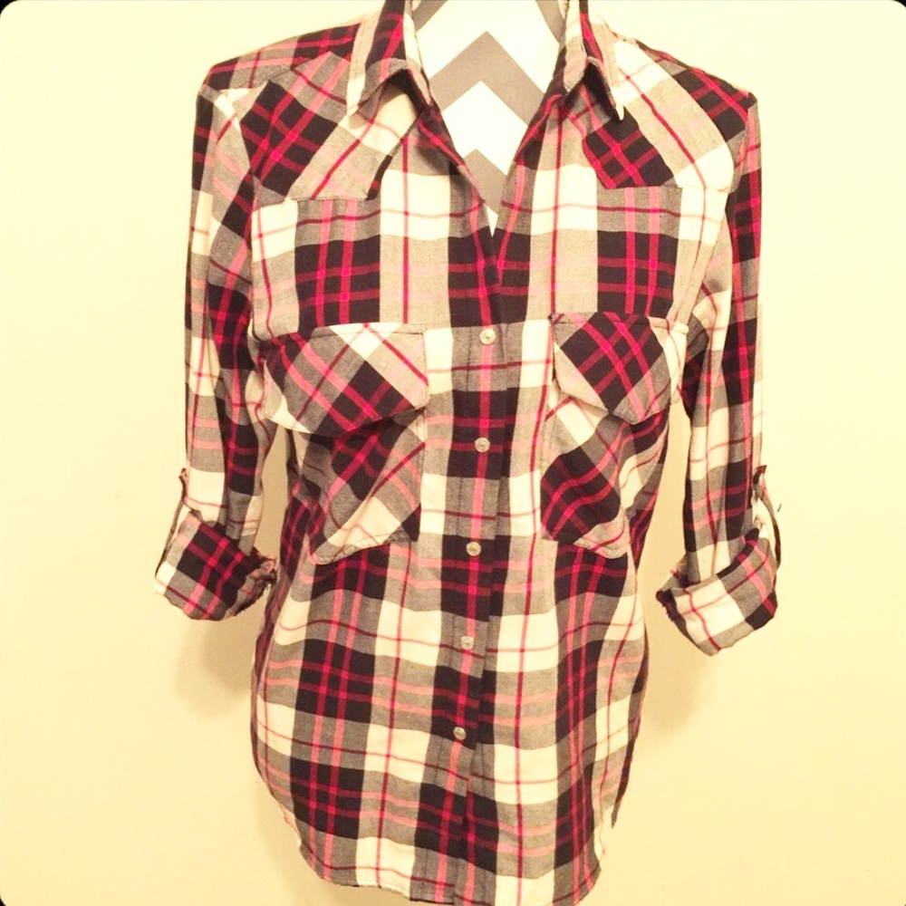 Zara Denim Collection Flannel - Picture 2 of 8